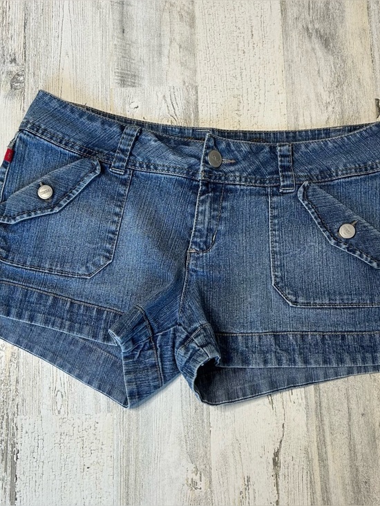 Vintage Pants - SOLD 🍀 BONGO Y2K Low Rise Shorty Jean Shorts